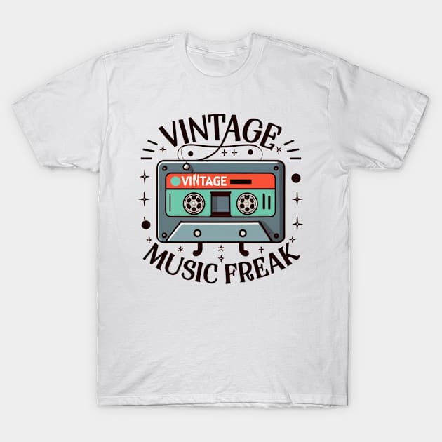 Vintage Music Freak T-Shirt by CBV